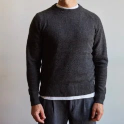 Merci - Pull Sweat Man en cachemire - Charbon