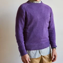 Merci - Pull Sweat Man en cachemire - Violet