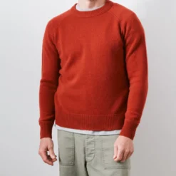 Merci - Pull Sweat Man en cachemire - Rouille