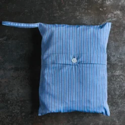 Merci - Pyjama en Coton - Rayures Triples Bleu