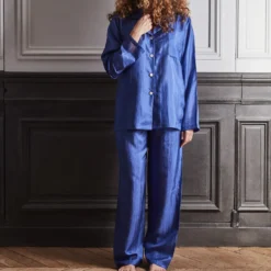 Merci - Pyjama en Soie - Bleu