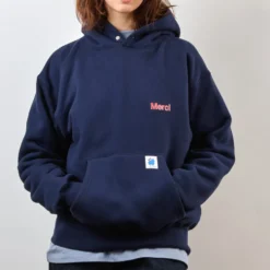 Merci - Sweat Aurelien - Marine & Rouge