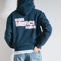 Merci - Sweat Non Merci - Marine
