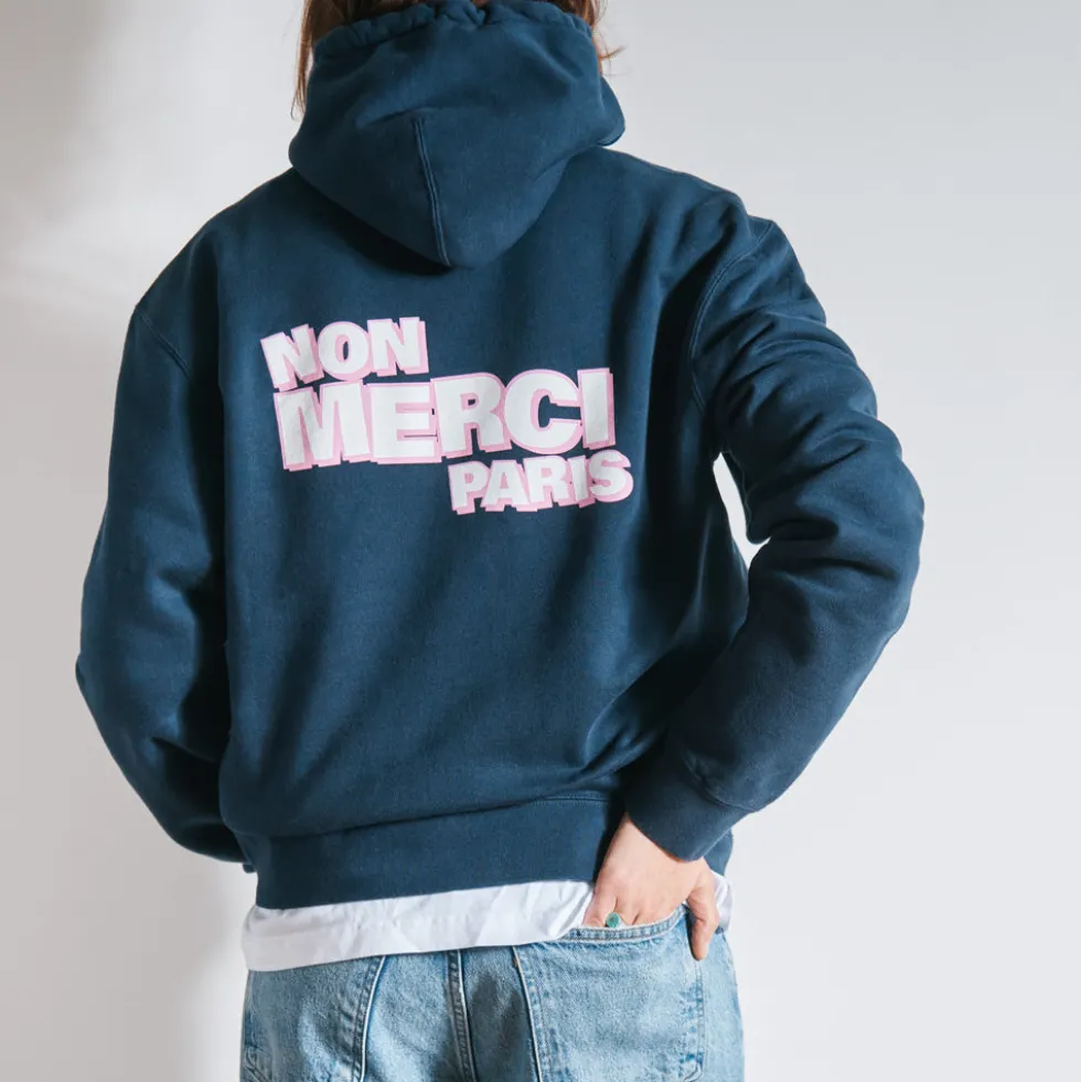 Merci - Sweat Non Merci - Marine