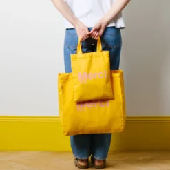 Merci - Tote Bag en coton - Ochre & Rose