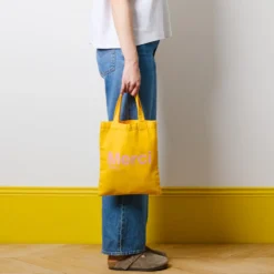 Merci - Tote Bag en coton - Ochre & Rose