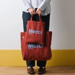 Merci - Tote Bag en coton - Vin & Bleu