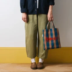 Merci - Tote Bag en coton - Violet, Orange & Rouge