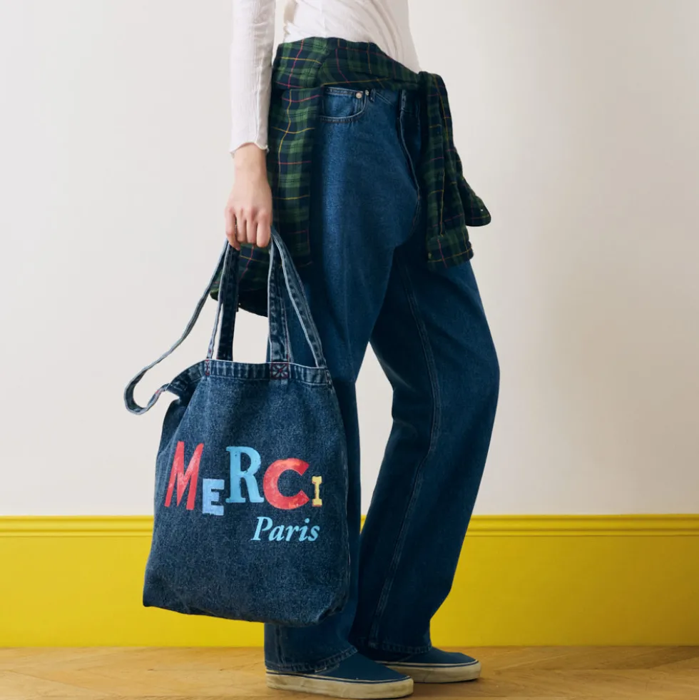Merci - Tote bag Jean-Michel - Denim