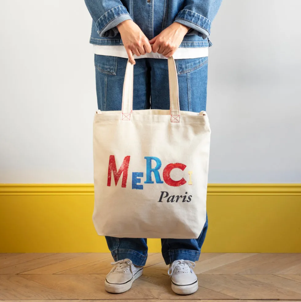 Merci - Tote bag Jean-Michel - Ecru