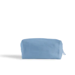 Merci - Trousse de toilette en lin lavé - Bleu Primaire