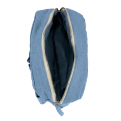 Merci - Trousse en lin lavé - Bleu Primaire