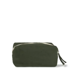Merci - Trousse en lin lavé - Vert Oxyde