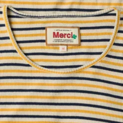 Merci - T-shirt Carla - Marine & Jaune