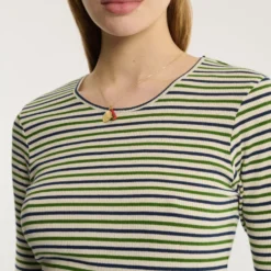 Merci - T-shirt Carla - Marine & Vert