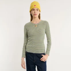 Merci - T-shirt Carla - Marine & Vert