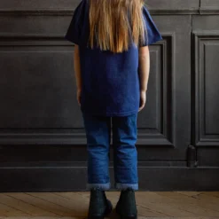 Merci - T-Shirt Enfant Non Merci "Rive Gauche" - Bleu Marine