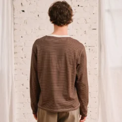 Merci - T-Shirt Julian - Marron & Beige