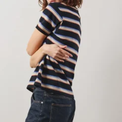 Merci - T-Shirt Lola Stripes - Noir