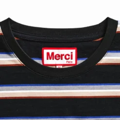 Merci - T-Shirt Lola Stripes - Noir