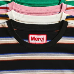 Merci - T-Shirt Lola Stripes - Noir