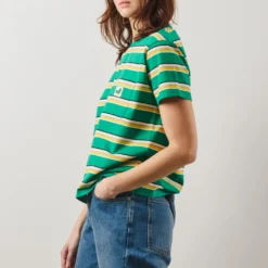 Merci - T-Shirt Lola Stripes - Vert