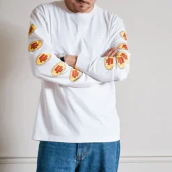 Merci - T-Shirt Ls Non Merci Beavies - Blanc