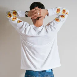 Merci - T-Shirt Ls Non Merci Beavies - Blanc