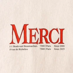 Merci - T-shirt MC Merci - Ecru
