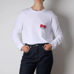 Merci - T-shirt ML Roasted - Blanc