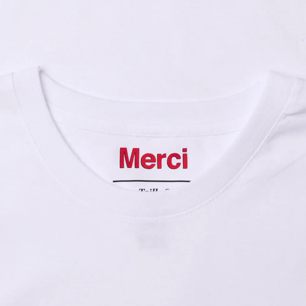 Merci - T-shirt ML Roasted - Blanc