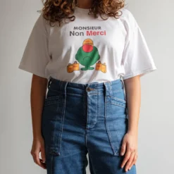 Merci - T-Shirt Monsieur Non Merci - Blanc