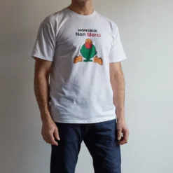 Merci - T-Shirt Monsieur Non Merci - Blanc