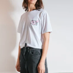 Merci - T-Shirt Non Merci College - Blanc