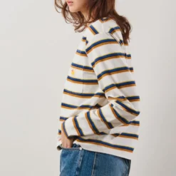 Merci - T-Shirt Nora Stripes - Crème