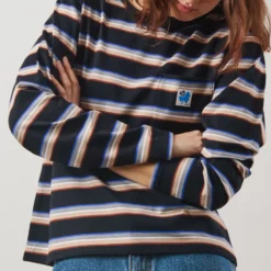 Merci - T-Shirt Nora Stripes - Noir