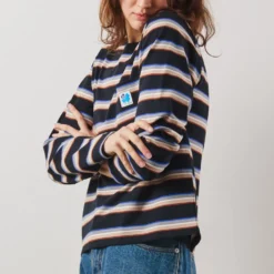 Merci - T-Shirt Nora Stripes - Noir