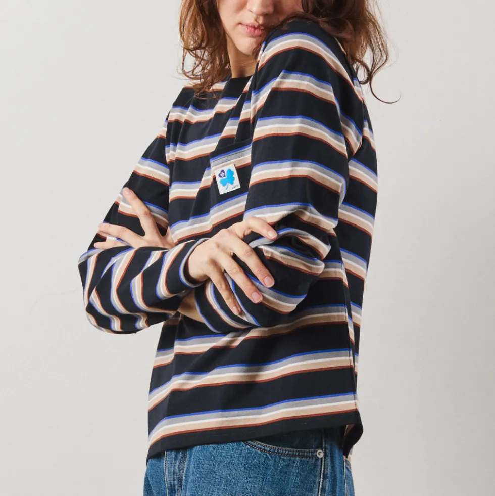Merci - T-Shirt Nora Stripes - Noir