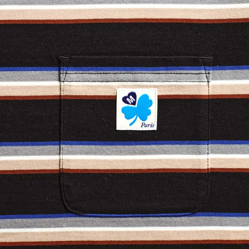 Merci - T-Shirt Nora Stripes - Noir
