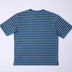 Merci - T-Shirt Vadim Rayé - Indigo & Vert