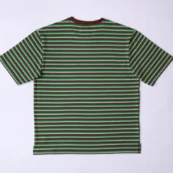 Merci - T-Shirt Vadim Rayé - Marron & Vert