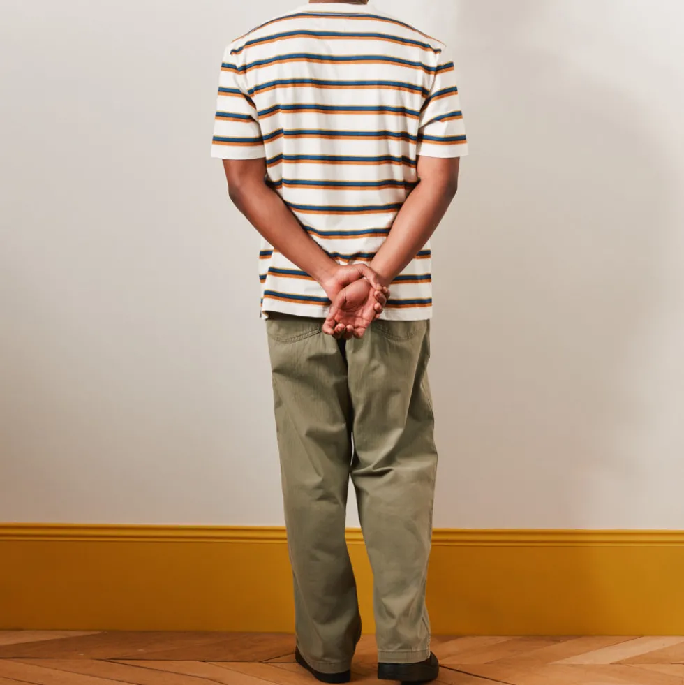 Merci - T-Shirt Vadim Stripes - Crème