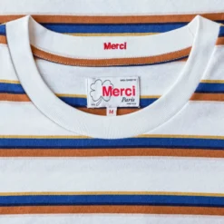 Merci - T-Shirt Vadim Stripes - Crème