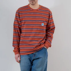 Merci - T-shirt Vadim Stripes LS - Hearth