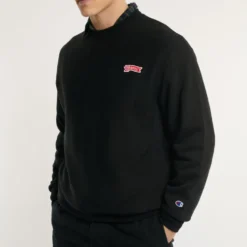Merci x Champion - Crewneck Merci Patch - Noir