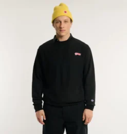 Merci x Champion - Crewneck Merci Patch - Noir