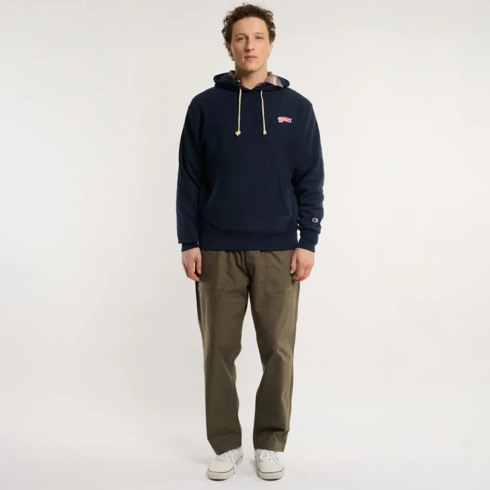 Merci x Champion - Sweat à Capuche Merci Patch - Navy
