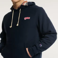 Merci x Champion - Sweat à Capuche Merci Patch - Navy