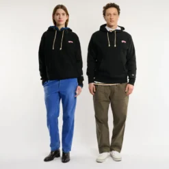 Merci x Champion - Sweat à Capuche Merci Patch - Noir