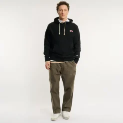 Merci x Champion - Sweat à Capuche Merci Patch - Noir
